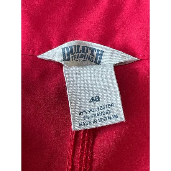 Mens Duluth Trading Co Bull Moose DuluthFlex 9" Royal Red Board Short Pockets 48 - Picture 8 of 8